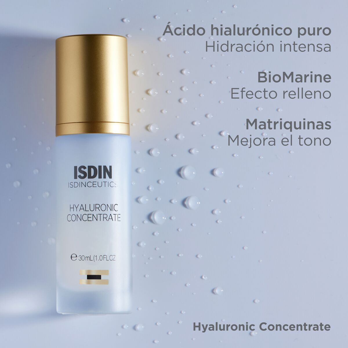 ISDIN Isdinceutics Hyaluronic Concentrate, Serum Facial Ultrahidratante, 30ml