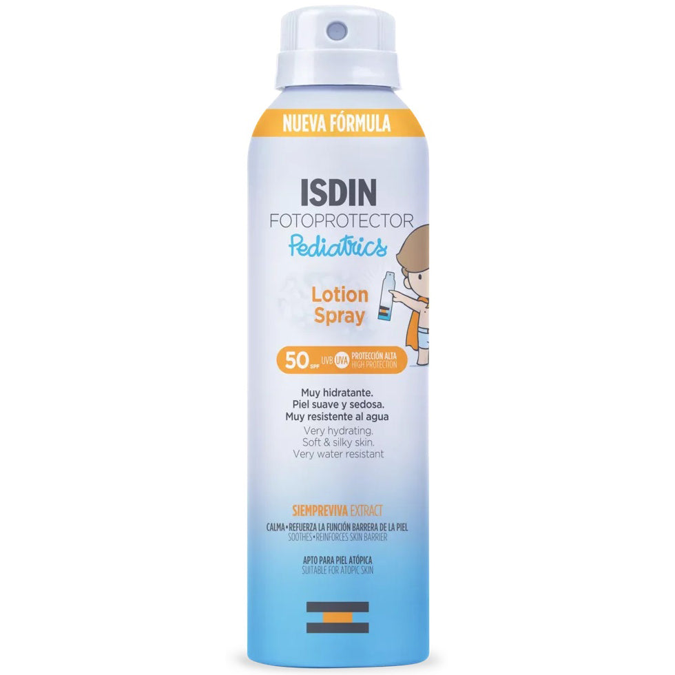 ISDIN Fotoprotector Corporal Lotion Spray Pediatrics SPF 50 para Niños, 250ml