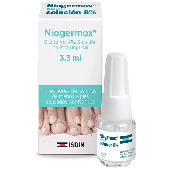 ISDIN Niogermox Ciclopirox 8%, Solución en Laca Ungueal, Antimicótico 3.3ml