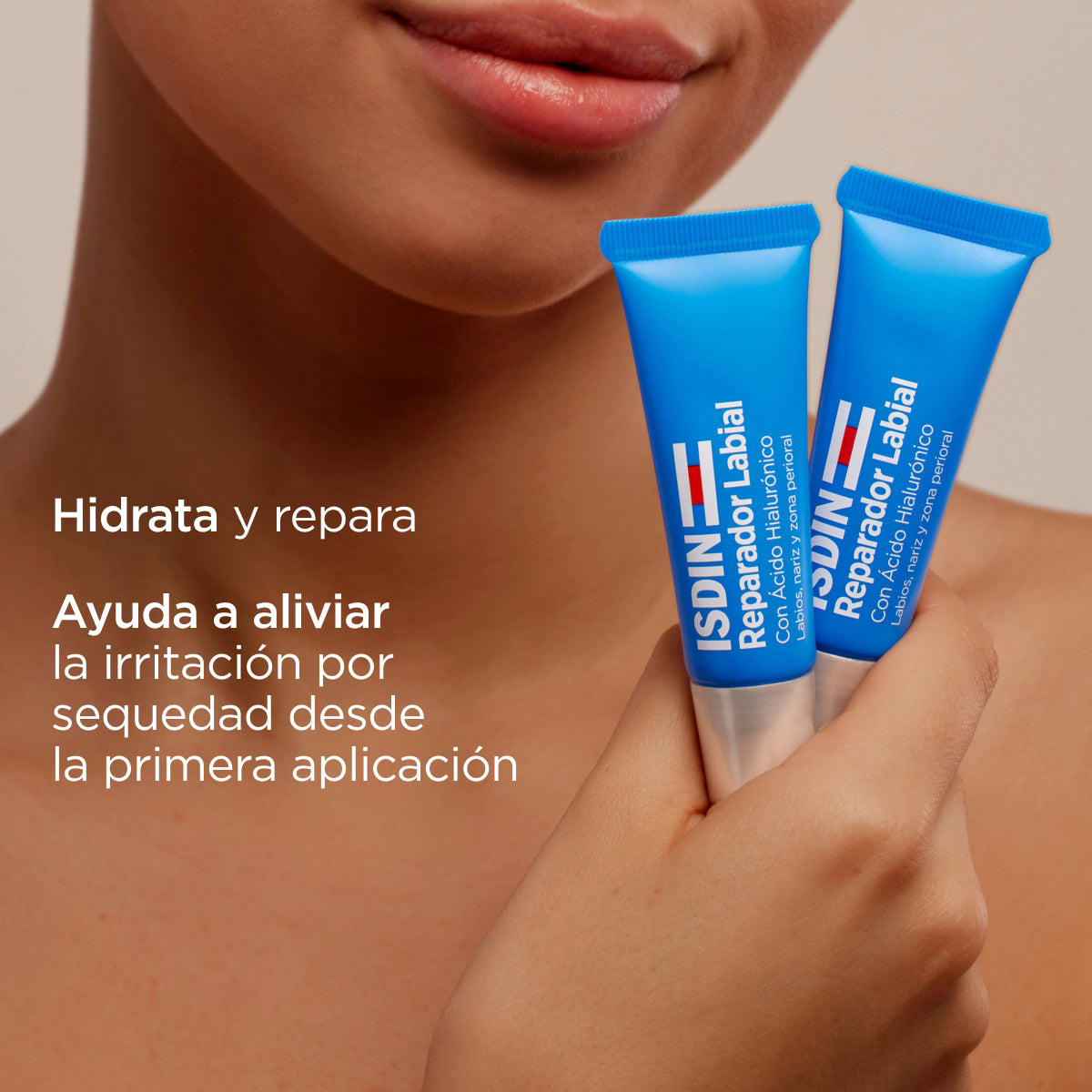 ISDIN Reparador Labial Fluido con Ácido Hialurónico, 10ml.