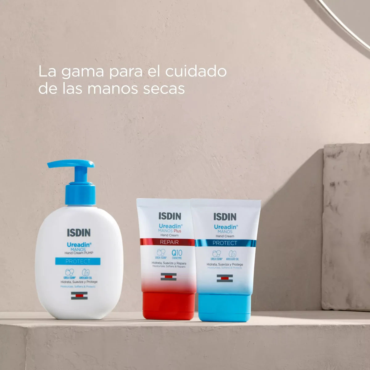 ISDIN Ureadin Crema de Manos Reparadora, Hidrata, Suaviza y Repara, 50ml