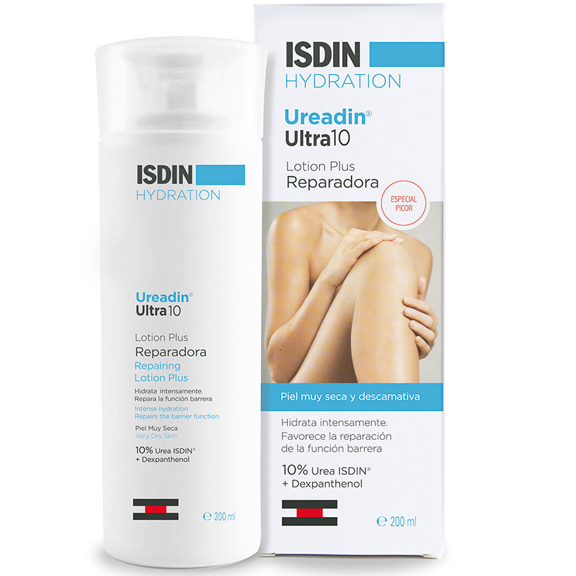 ISDIN Ureadin Ultra 10 Lotion Plus Reparadora, Loción Corporal Hidratante, 200ml