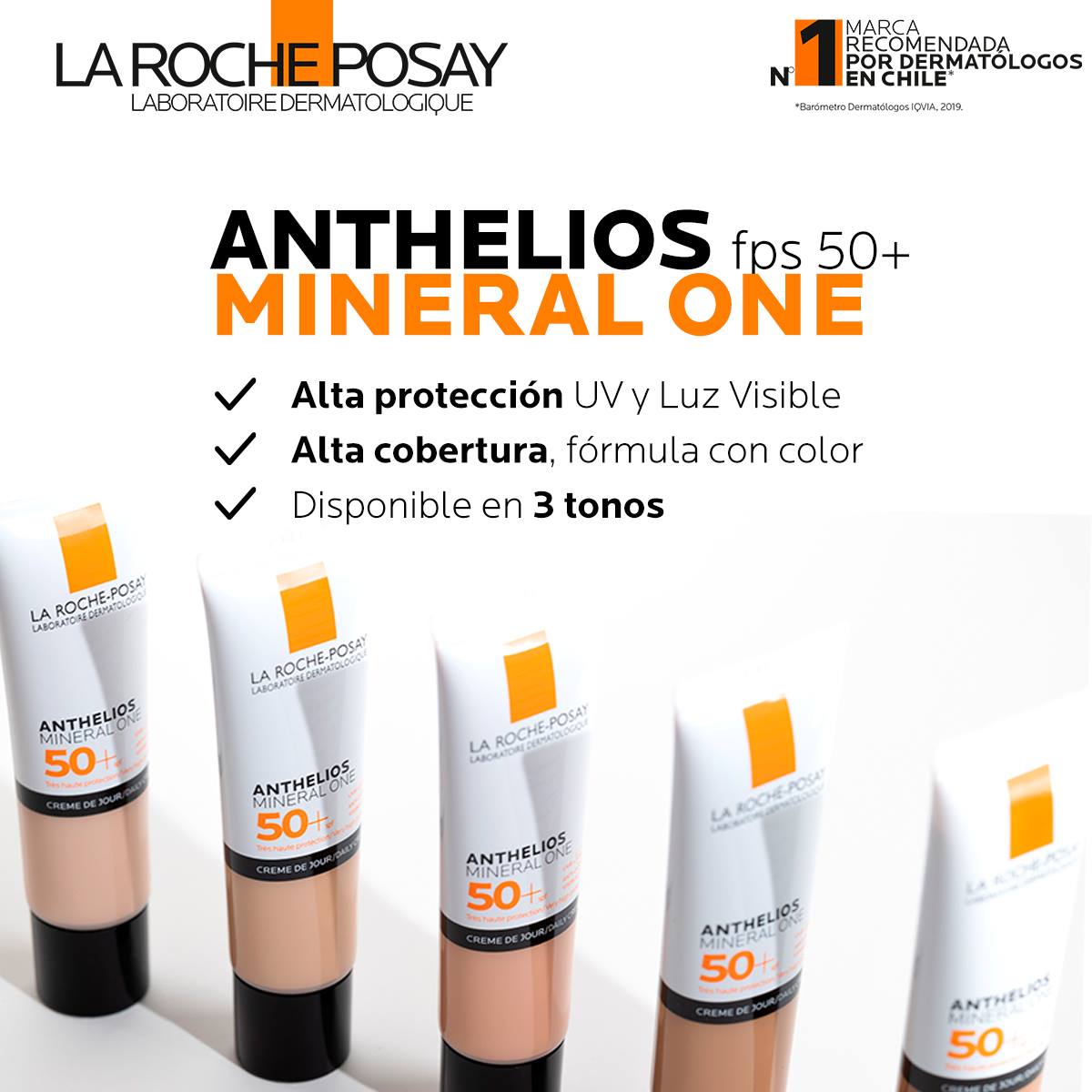 LA ROCHE POSAY Anthelios Mineral One 30ml. Protector Solar con Color FPS 50+