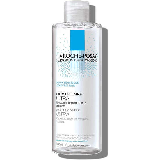 LA ROCHE POSAY Agua Micelar Ultra, Limpieza Facial, Desmaquilla y Calma, 400ml