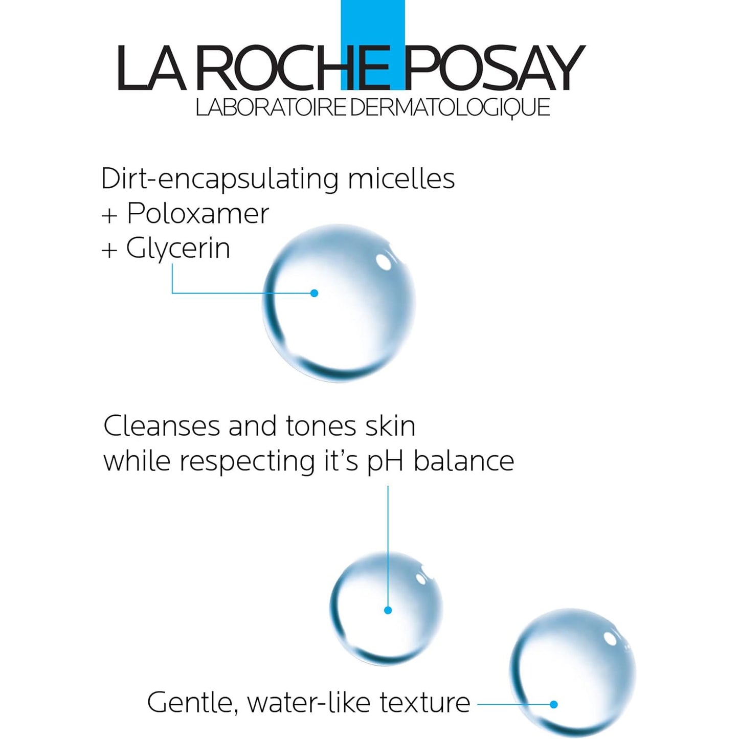 LA ROCHE POSAY Agua Micelar Ultra, Limpieza Facial, Desmaquilla y Calma, 400ml