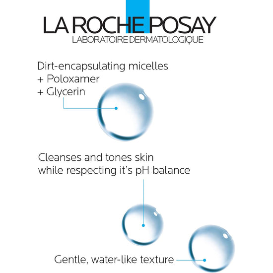 LA ROCHE POSAY Agua Micelar Ultra, Limpieza Facial, Desmaquilla y Calma, 400ml