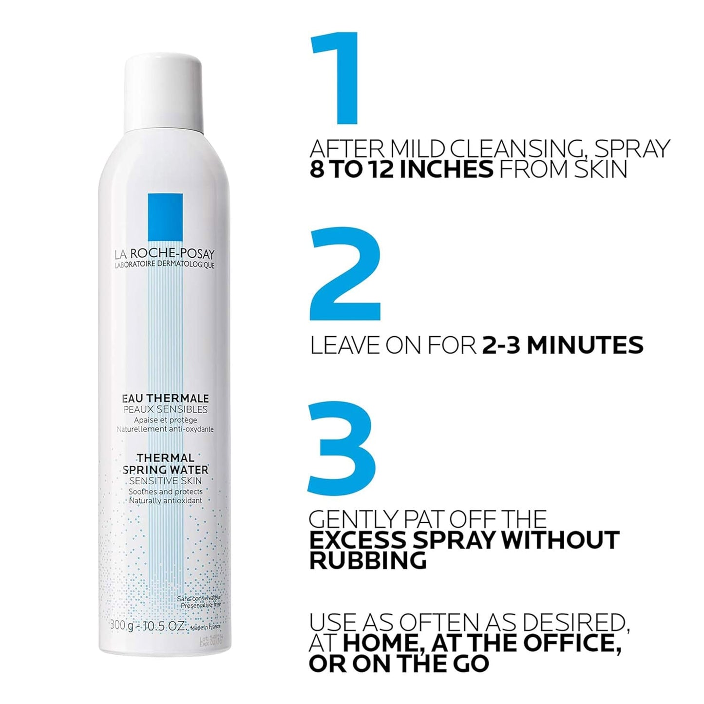 LA ROCHE POSAY Agua Termal Facial y Corporal en Spray Hidratante, 150ml