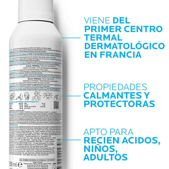 LA ROCHE POSAY Agua Termal Facial y Corporal en Spray Hidratante, 150ml