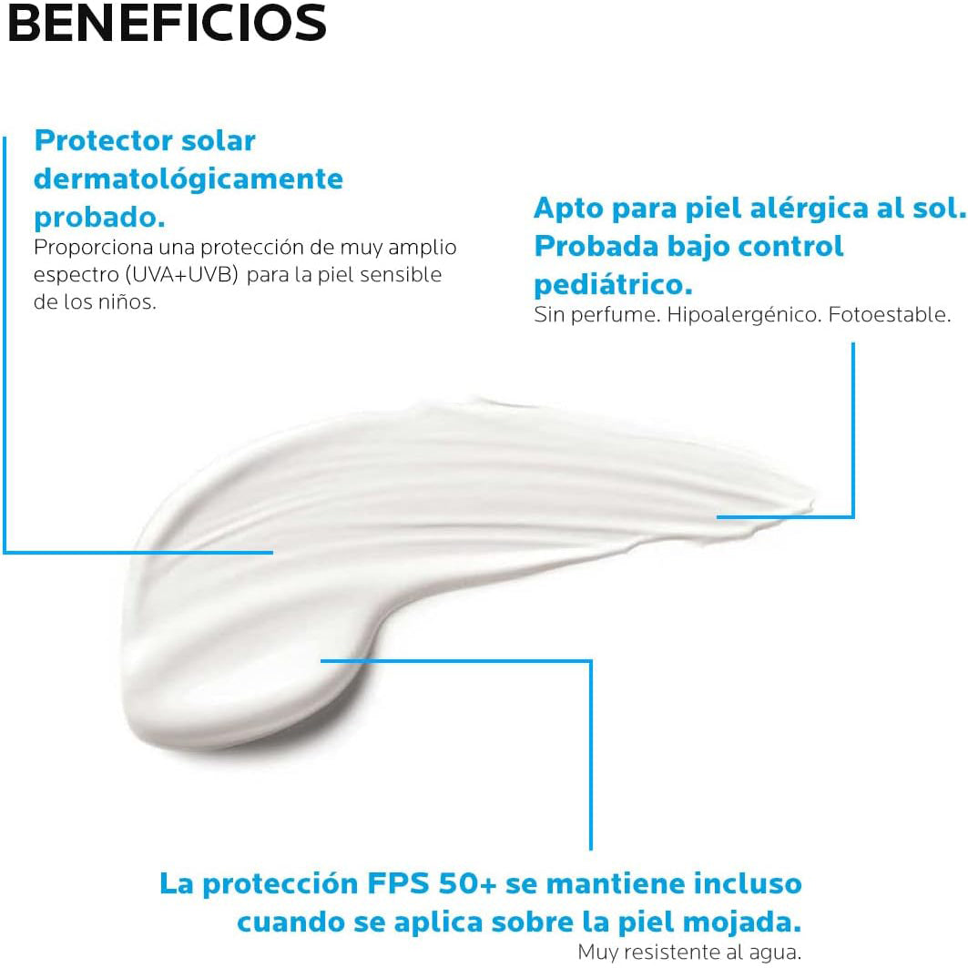 LA ROCHE POSAY Anthelios Dermo-Pediatrics Gel-Crema Wet Skin FPS 50+, 250ml