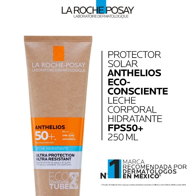 LA ROCHE POSAY Anthelios Protector Solar FPS50+ Leche Hidratante, 250ml