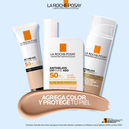 LA ROCHE POSAY Protector Solar Anthelios UVMUNE 400 FPS50+ Fluido con Color 50ml