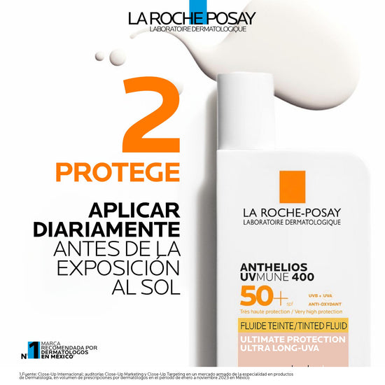 LA ROCHE POSAY Protector Solar Anthelios UVMUNE 400 FPS50+ Fluido con Color 50ml