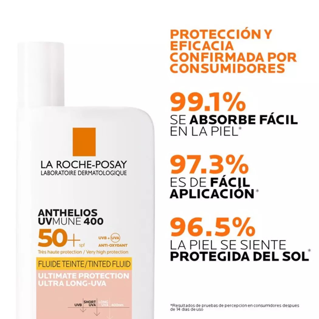 LA ROCHE POSAY Protector Solar Anthelios UVMUNE 400 FPS50+ Fluido con Color 50ml