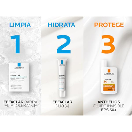 LA ROCHE POSAY Effaclar Alta Tolerancia Barra de Limpieza Facial Antibrillo 70gr