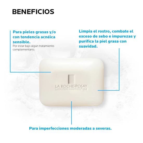 LA ROCHE POSAY Effaclar Alta Tolerancia Barra de Limpieza Facial Antibrillo 70gr