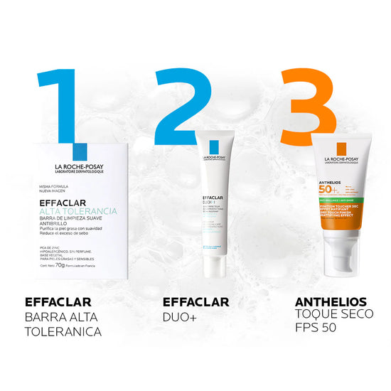 LA ROCHE POSAY Effaclar Alta Tolerancia Barra de Limpieza Facial Antibrillo 70gr