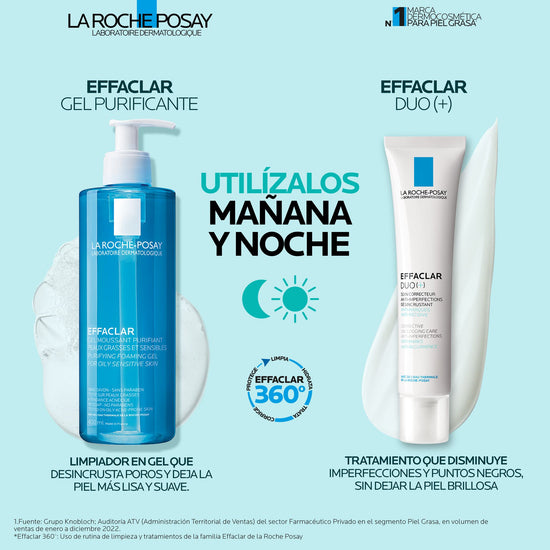 LA ROCHE POSAY Effaclar Gel Espumoso Purificante, Limpiador Facial, 400ml