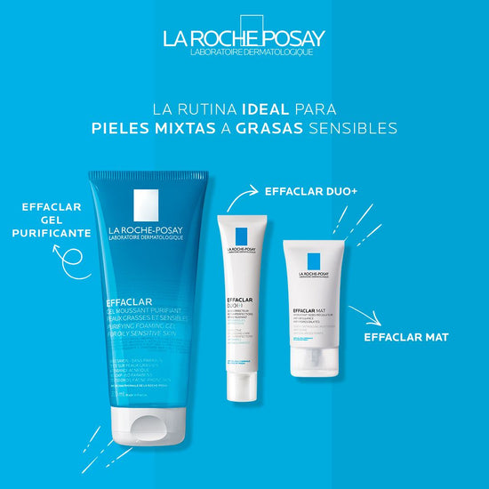 LA ROCHE POSAY Effaclar Gel Espumoso Purificante, Limpiador Facial, 200ml