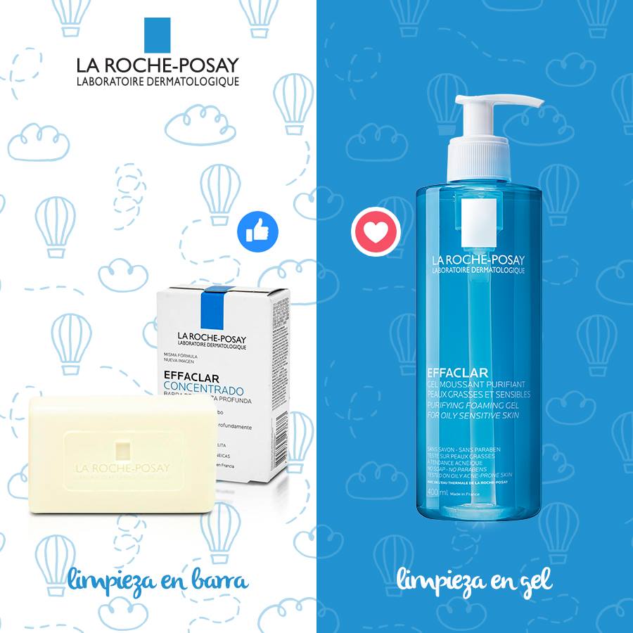 LA ROCHE POSAY Effaclar Gel Espumoso Purificante, Limpiador Facial, 400ml