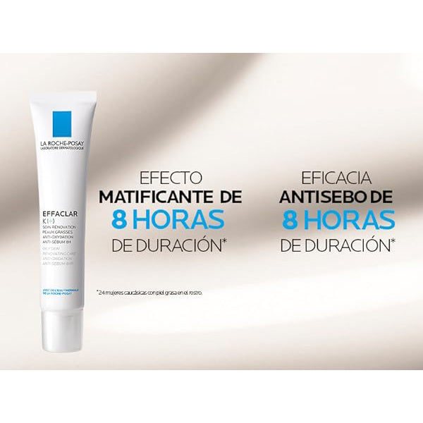 LA ROCHE POSAY Effaclar K+ Tratamiento para Piel Grasa y Puntos Negros, 40ml