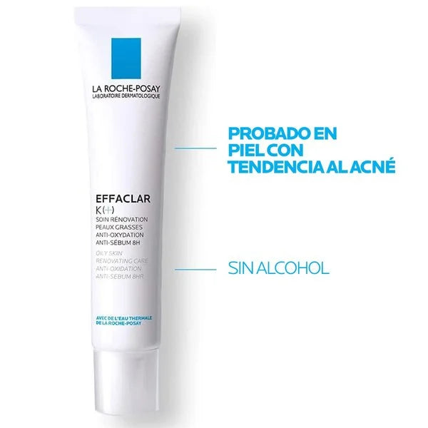 LA ROCHE POSAY Effaclar K+ Tratamiento para Piel Grasa y Puntos Negros, 40ml