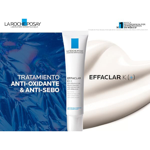 LA ROCHE POSAY Effaclar K+ Tratamiento para Piel Grasa y Puntos Negros, 40ml