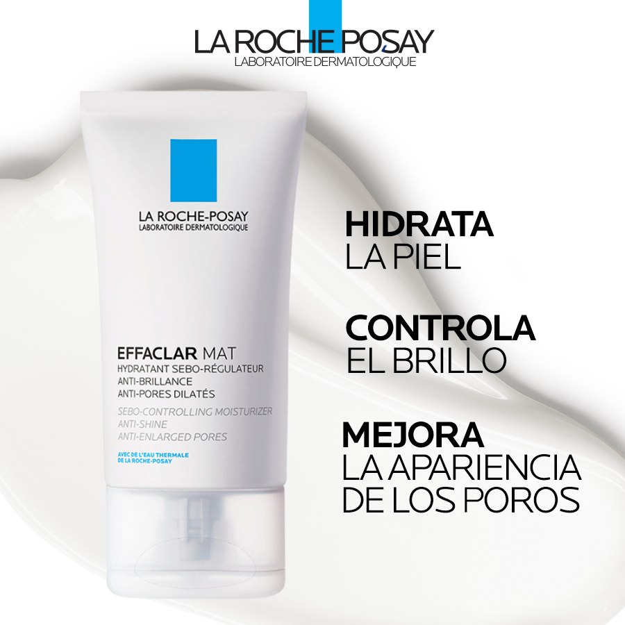 LA ROCHE POSAY Effaclar MAT Hidratante Facial Anti-Brillo, Anti-Poros Dilatados