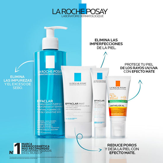 LA ROCHE POSAY Effaclar Gel Espumoso Purificante, Limpiador Facial, 400ml