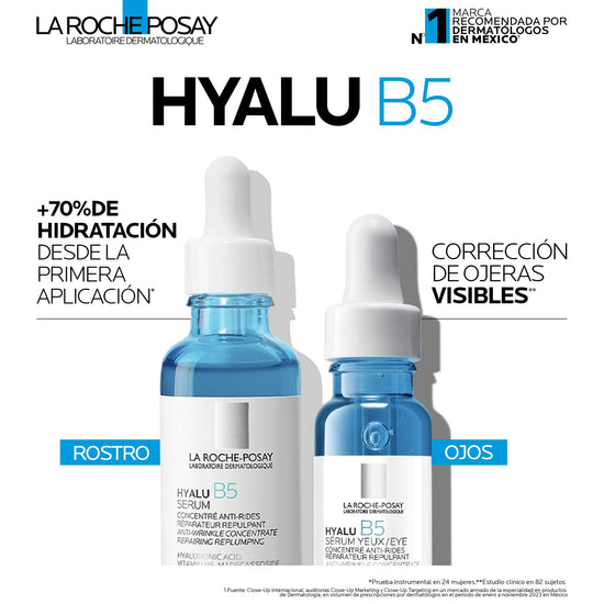 LA ROCHE POSAY Hyalu B5 Serum Facial Anti-Arrugas Reparador y Rellenador, 30ml