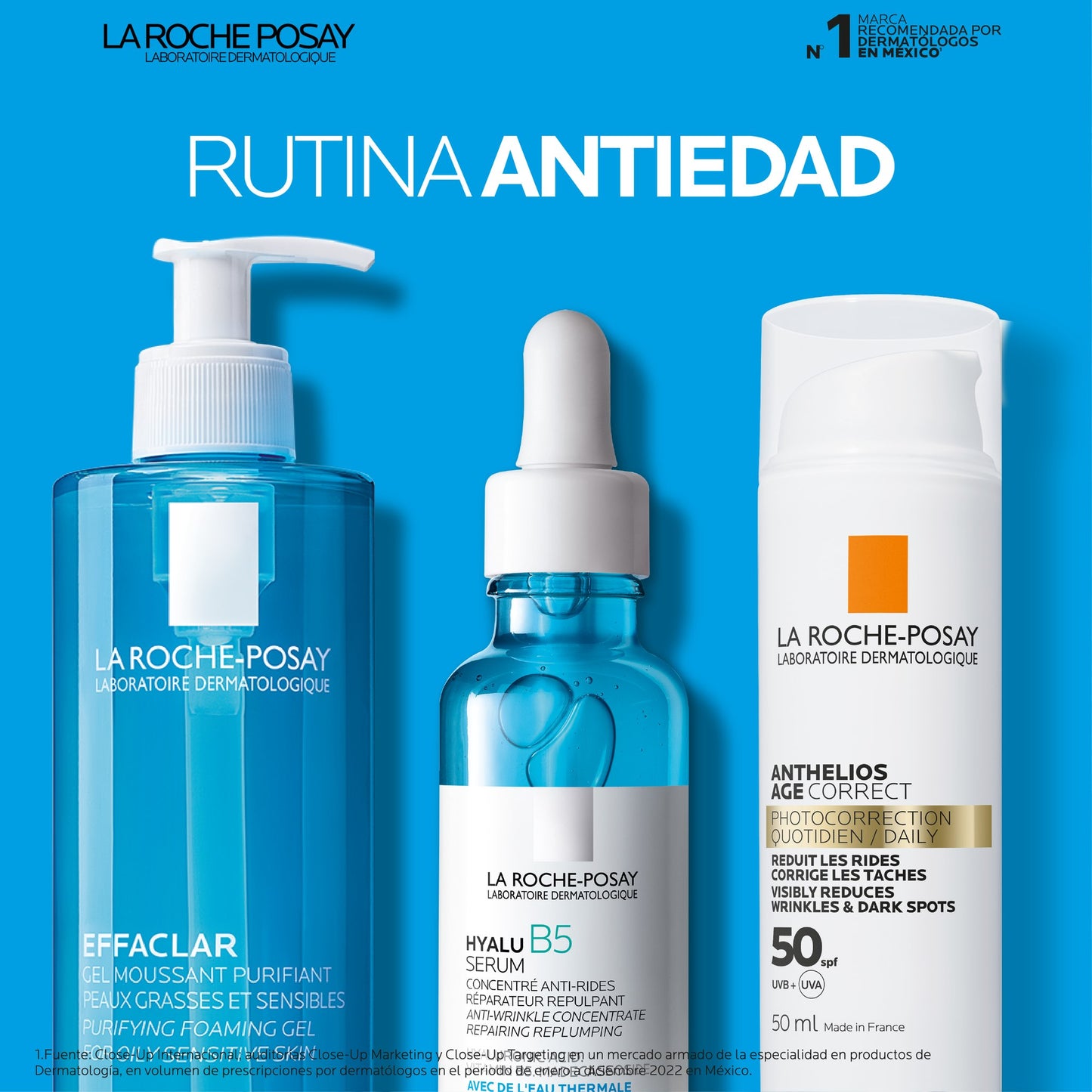 LA ROCHE POSAY Hyalu B5 Serum Facial Anti-Arrugas Reparador y Rellenador, 30ml