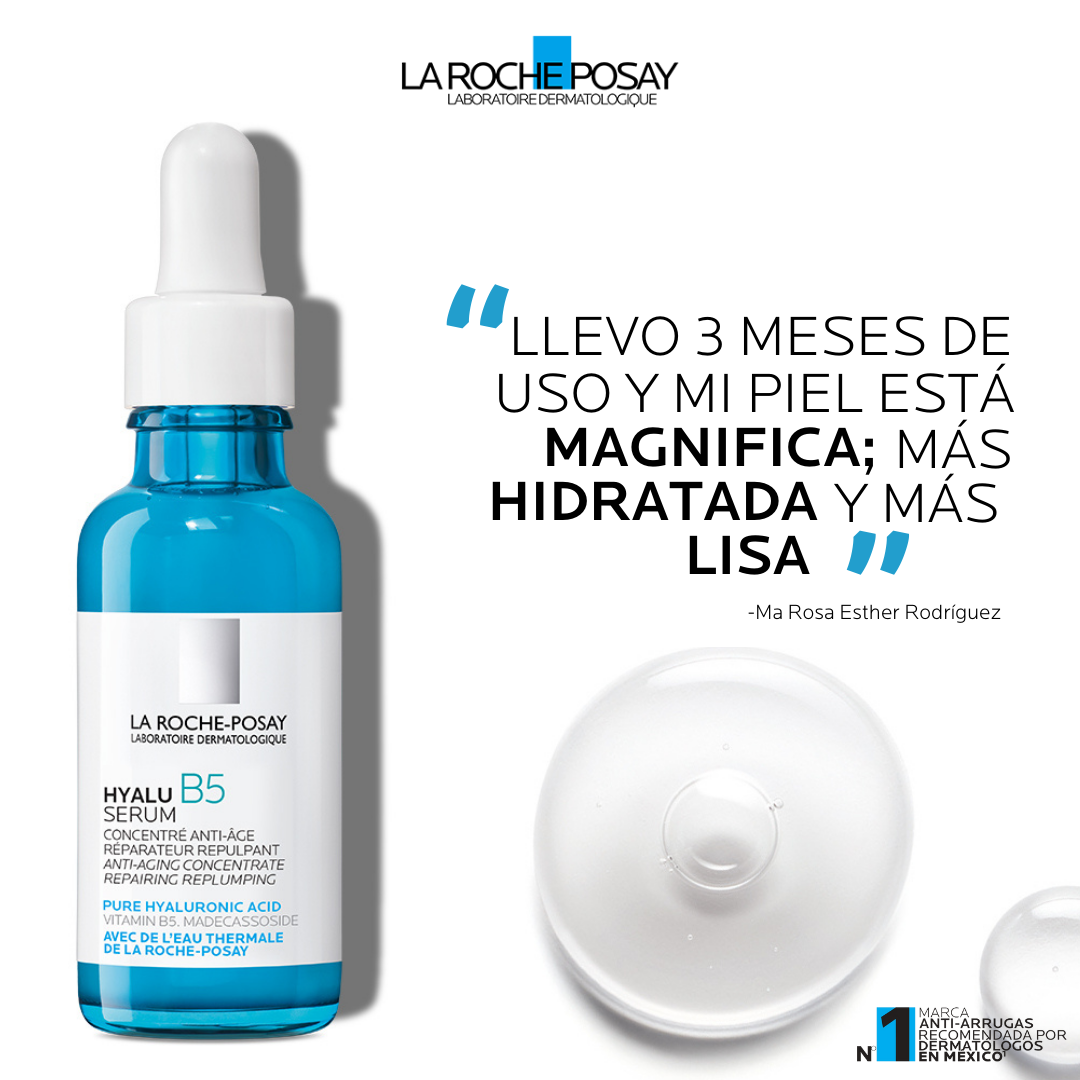 LA ROCHE POSAY Hyalu B5 Serum Facial Anti-Arrugas Reparador y Rellenador, 30ml