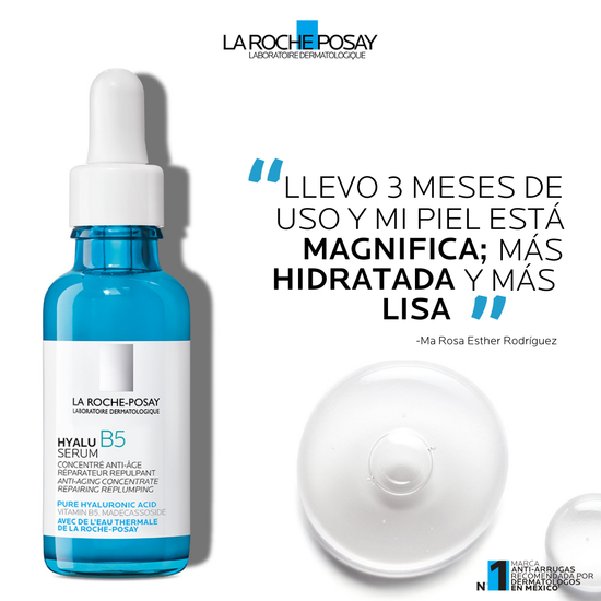 LA ROCHE POSAY Hyalu B5 Serum Facial Anti-Arrugas Reparador y Rellenador, 30ml