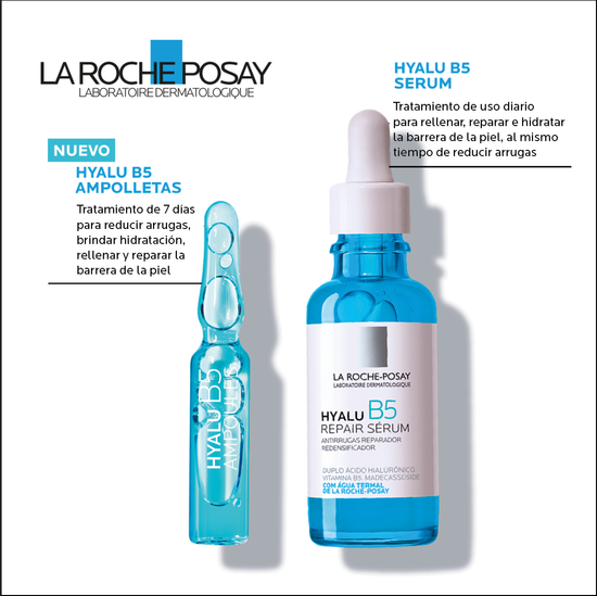 LA ROCHE POSAY Hyalu B5 Serum Facial Anti-Arrugas Reparador y Rellenador, 30ml