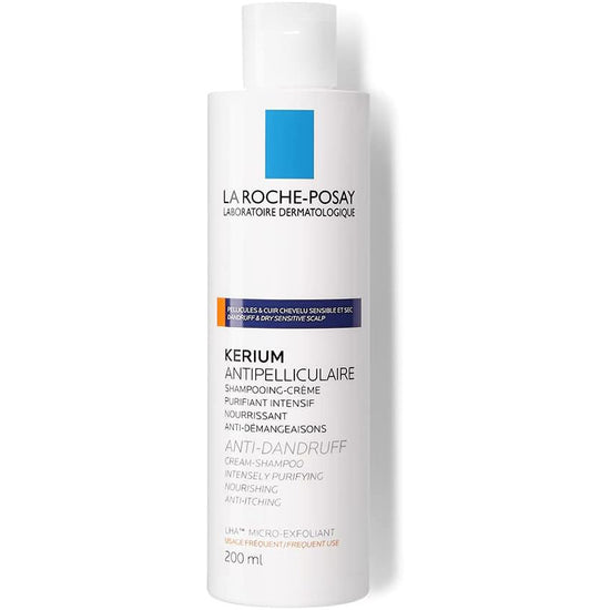 LA ROCHE POSAY Kerium Shampoo Anti-caspa Cuero Cabelludo Reseco, 200ml