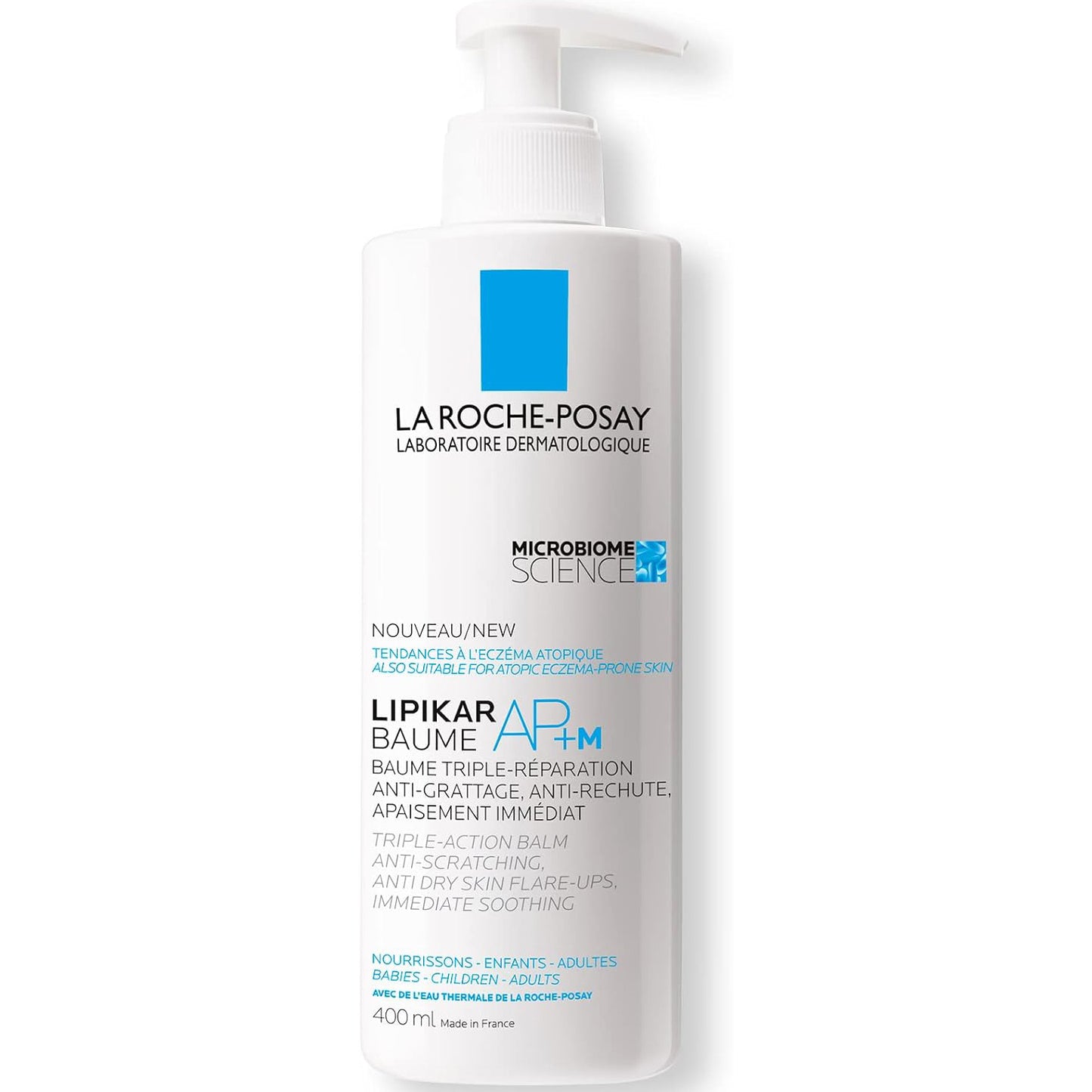 LA ROCHE POSAY Lipikar Baume AP+M Bálsamo Triple Reparación Anti-Picor, 400ml