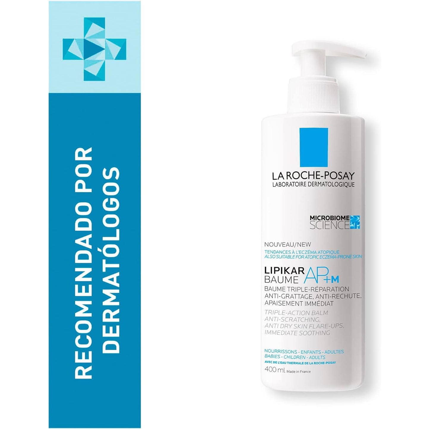 LA ROCHE POSAY Lipikar Baume AP+M Bálsamo Triple Reparación Anti-Picor, 400ml