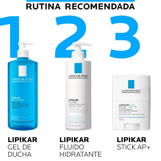 LA ROCHE POSAY Lipikar Gel Lavant Gel Suave de Ducha Alivia Nutre y Protege, 400ml