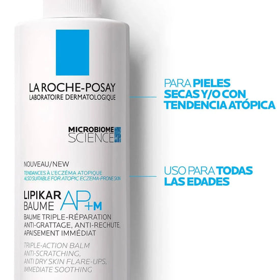 LA ROCHE POSAY Lipikar Baume AP+M Bálsamo Triple Reparación Anti-Picor, 400ml