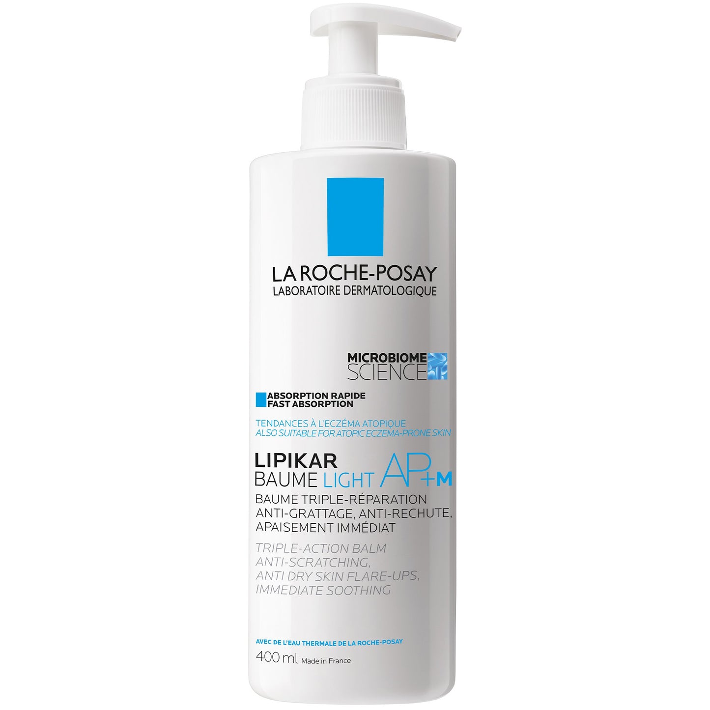 LA ROCHE POSAY Lipikar Baume Light AP+M, Triple Reparación Anti-Picor, 400ml