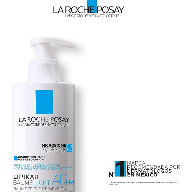 LA ROCHE POSAY Lipikar Baume Light AP+M, Triple Reparación Anti-Picor, 400ml