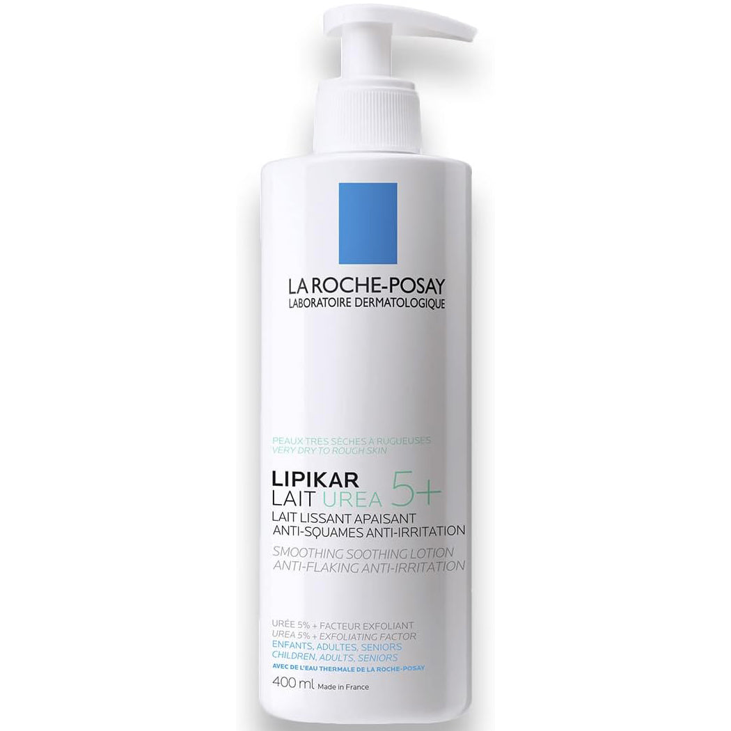 LA ROCHE POSAY Lipikar Lait Urea 5+ Hidratante Corporal Anti-Descamación, 400 ml