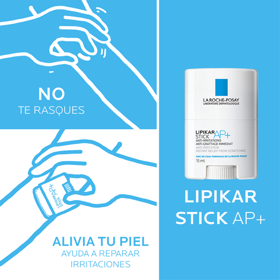 LA ROCHE POSAY Lipikar Stick AP+ Barra Hidratante Anti-Comezón, 15ml