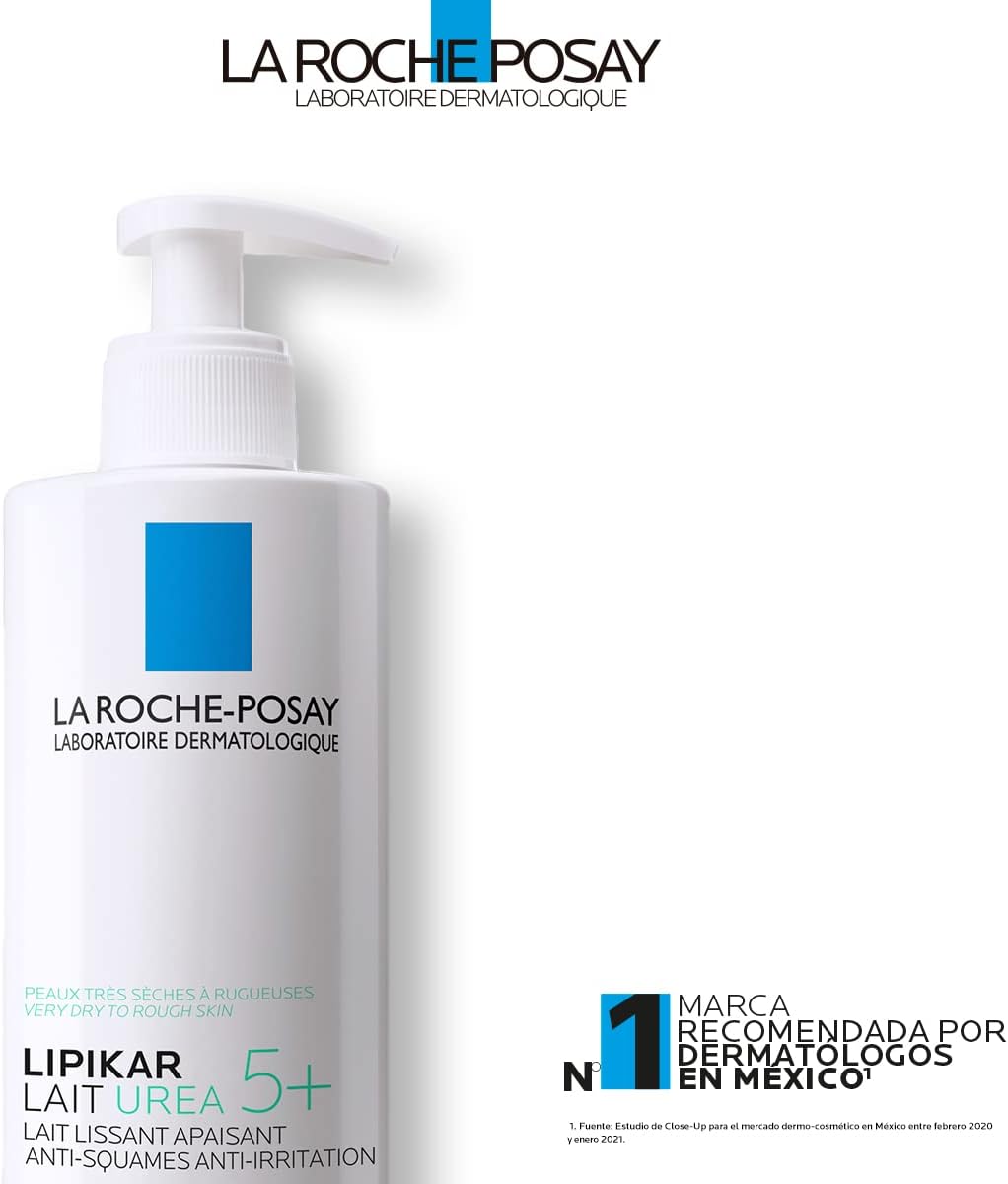 LA ROCHE POSAY Lipikar Lait Urea 5+ Hidratante Corporal Anti-Descamación, 400 ml