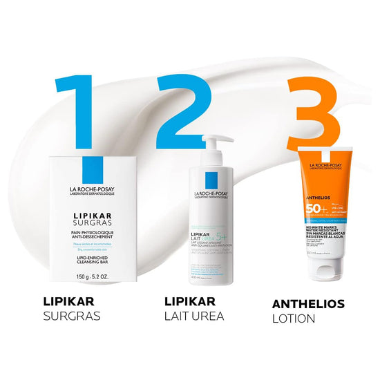 LA ROCHE POSAY Lipikar Lait Urea 5+ Hidratante Corporal Anti-Descamación, 400 ml