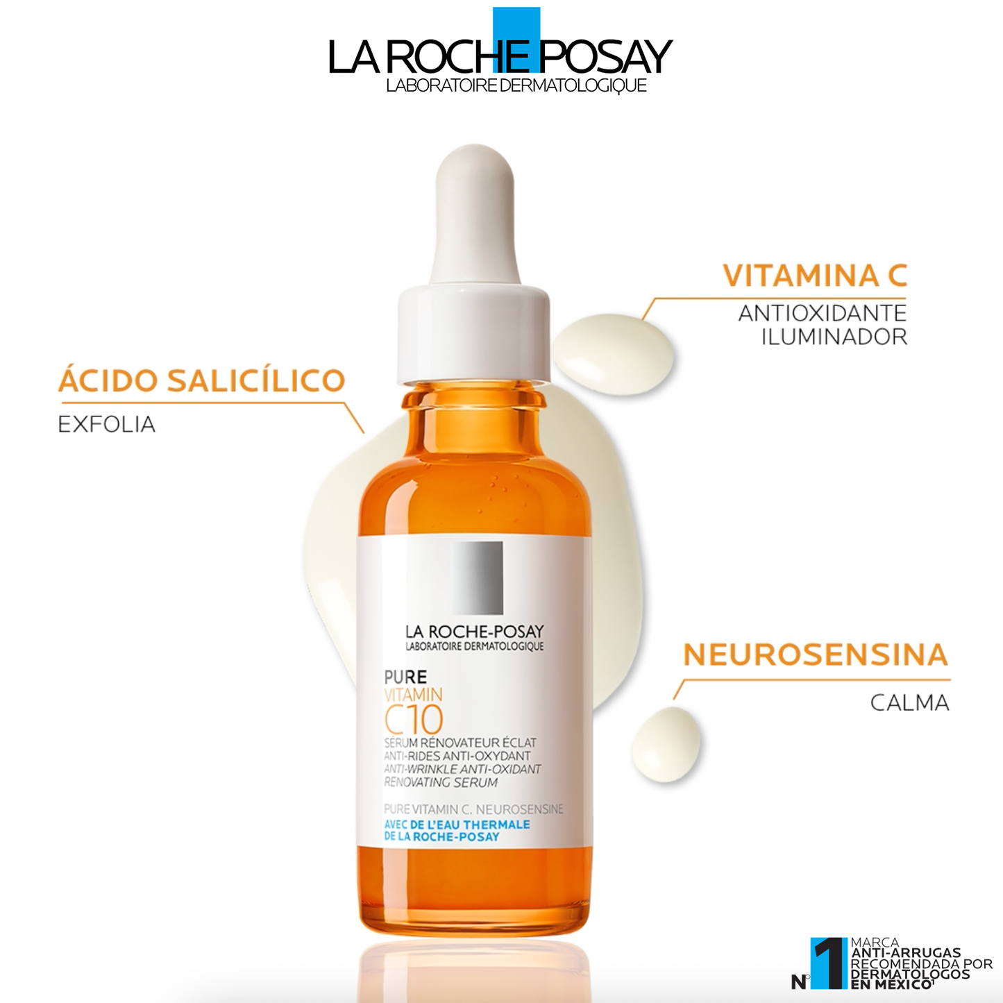 LA ROCHE POSAY Pure Vitamin C10 Serum Facial Anti-Arrugas y Antioxidante