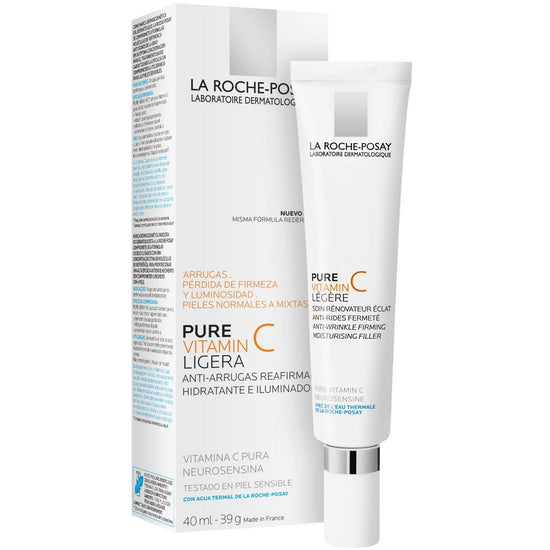 LA ROCHE POSAY Pure Vitamin C Light, Crema Hidratante Anti-Arrugas, 40ml