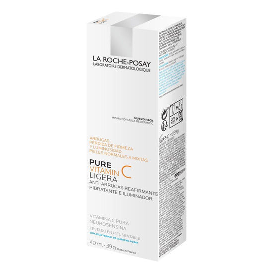 LA ROCHE POSAY Pure Vitamin C Light, Crema Hidratante Anti-Arrugas, 40ml