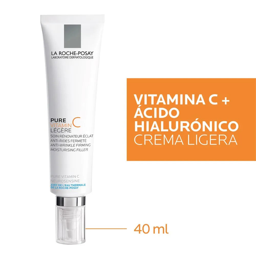 LA ROCHE POSAY Pure Vitamin C Light, Crema Hidratante Anti-Arrugas, 40ml