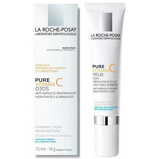 LA ROCHE POSAY Pure Vitamin C Ojos, Contorno de Ojos Anti-Arrugas, 15ml