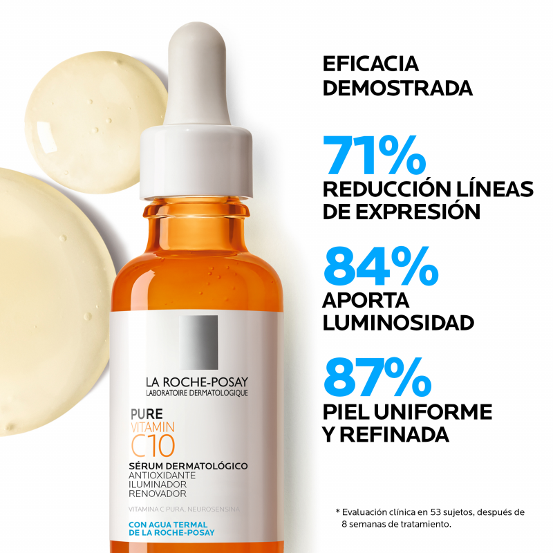 LA ROCHE POSAY Pure Vitamin C10 Serum Facial Anti-Arrugas y Antioxidante